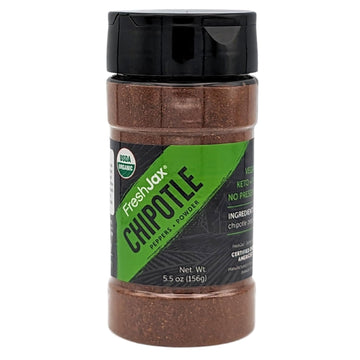 FreshJax Organic Ground Chipotle Powder (5.5 oz Bottle) Non GMO, Gluten Free, Keto, Paleo, No Preservatives Chipotle Peppers Seasoning Spice | Handcrafted in Jacksonville, Florida