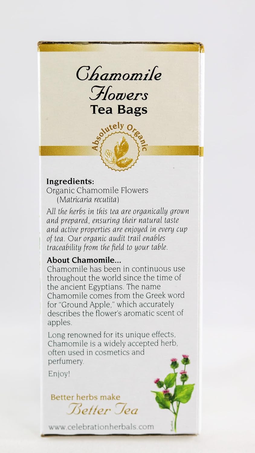 Celebration+Herbals+Chamomile+Flowers+24+Count : Grocery & Gourmet Food