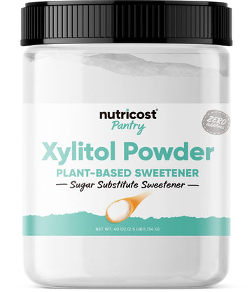 Nutricost Pure Xylitol Granulated Powder 2.5 Pounds - Granulated Crystals