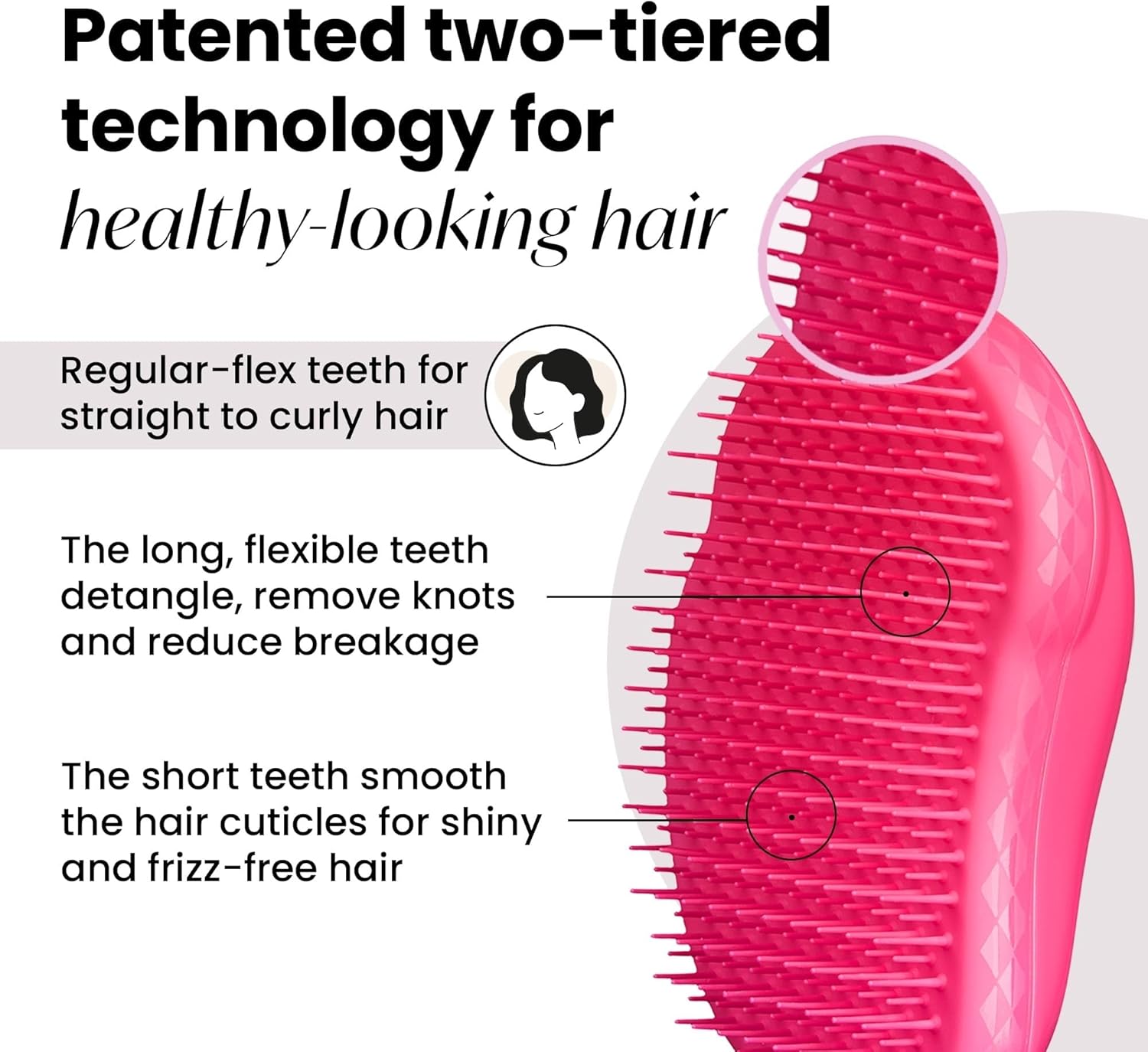 Tangle Teezer Salon Elite Professional Detangling Hairbrush, Pink : Amazon.co.uk: Health & Personal Care