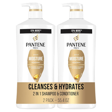 Pantene Pro-V Nutrients Shampoo And Conditioner Set For Dry, Color-Treated Hair Provides Long-Lasting Nourishment, Hydration, And Softness, Antioxidant-Rich, 2 Count