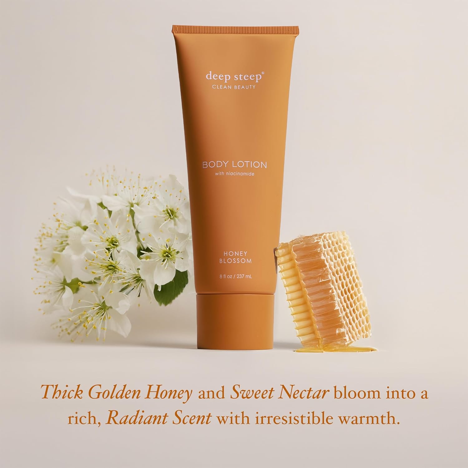 Deep Steep Body Lotion, Honey Blossom, 8 Oz – Moisturizer With Coconut Oil, Shea Butter, Argan Oil, Aloe Vera & Niacinamide – Vegan, Clean Beauty, Daily Skin Hydration : Beauty & Personal Care