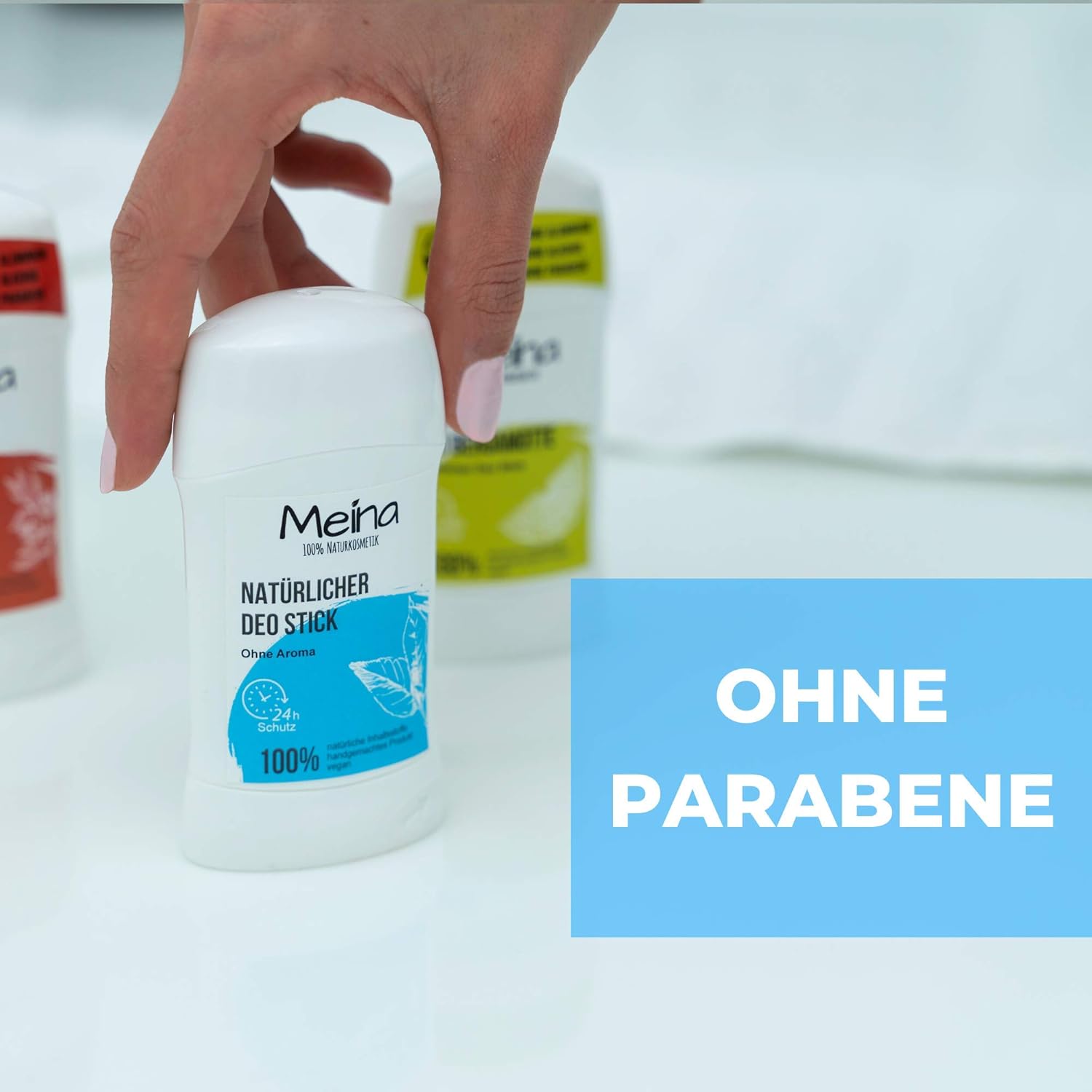 Meina - Natural Deodorant - Aluminium Free (1 X 75 G) Organic Deodorant - Bio Deo For 24 Hours Protection
