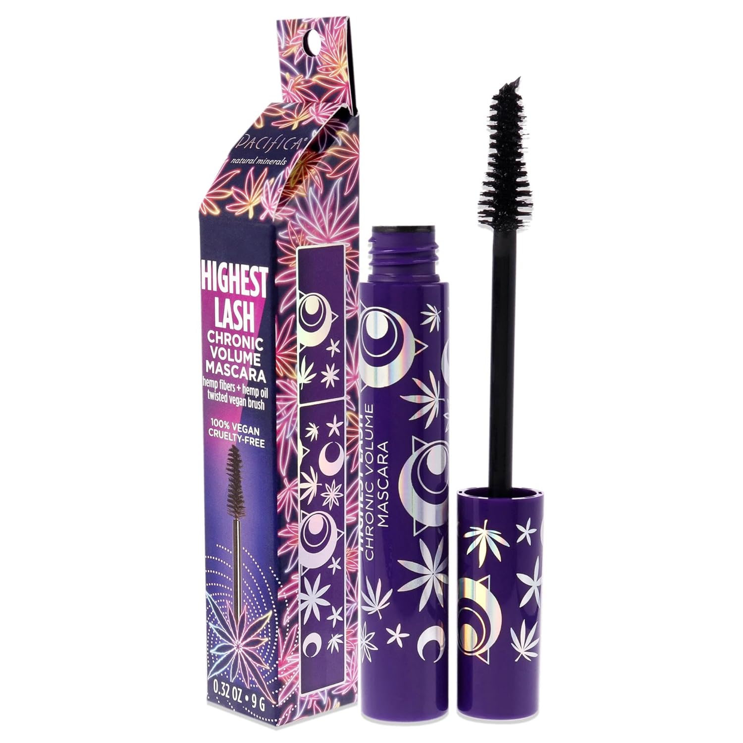 Pacifica Beauty, Highest Lash Chronic Volume Mascara, Black, Lash Lift + Conditioning, Vitamin B + Coconut, Silicone, Sulfate + Paraben Free, Vegan and Cruelty Free : Beauty & Personal Care