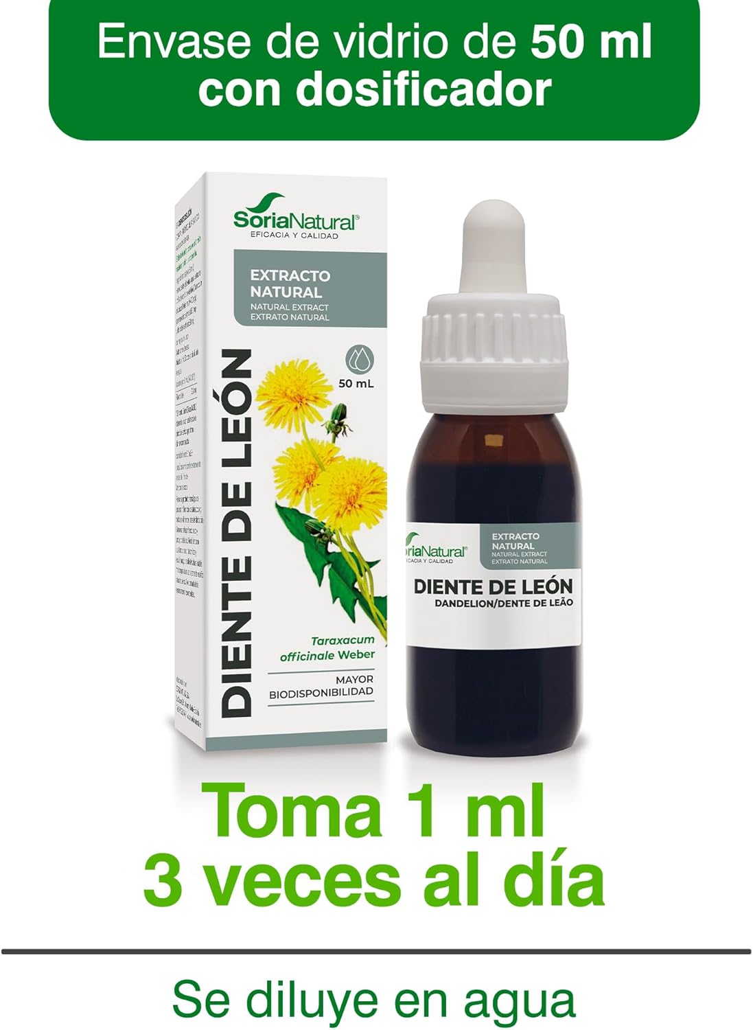 Soria Natural Dandelion Natural Extract 50Ml