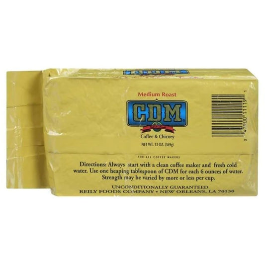 Cdm Medium Roast Ground Coffee & Chicory For All Coffee Makers, 13Oz Bag (Pack Of 1)