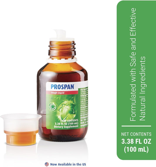Prospan/Abrilar Kids Cough Syrup + Mucus With Proprietary Ivy Leaf Extract Ea575 - Soothes Cough, Mucus Relief, No Sugar, Non-Drowsy, Alcohol-Free, Drug-Free - 100 Ml