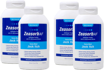 Zeasorb Powder, Jock Itch, 2.5 Ounce (4 Pack)