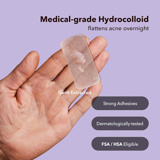 Avarelle Acne Pimple Patch Fit Absorbing Hydrocolloid Spot Treatment With Tea Tree Oil, Calendula Oil And Cica, Certified Vegan, Cruelty Free (Fit / 16 Count)