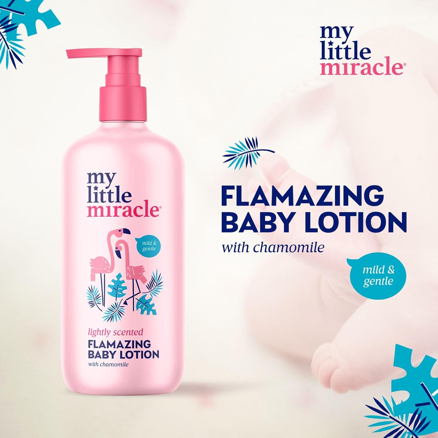 My Little Miracle Flamazing Baby Lotion - Lightly Scented Chamomile, Dermatologist Approved, Great For Sensitive Skin 500Ml 3-Pack