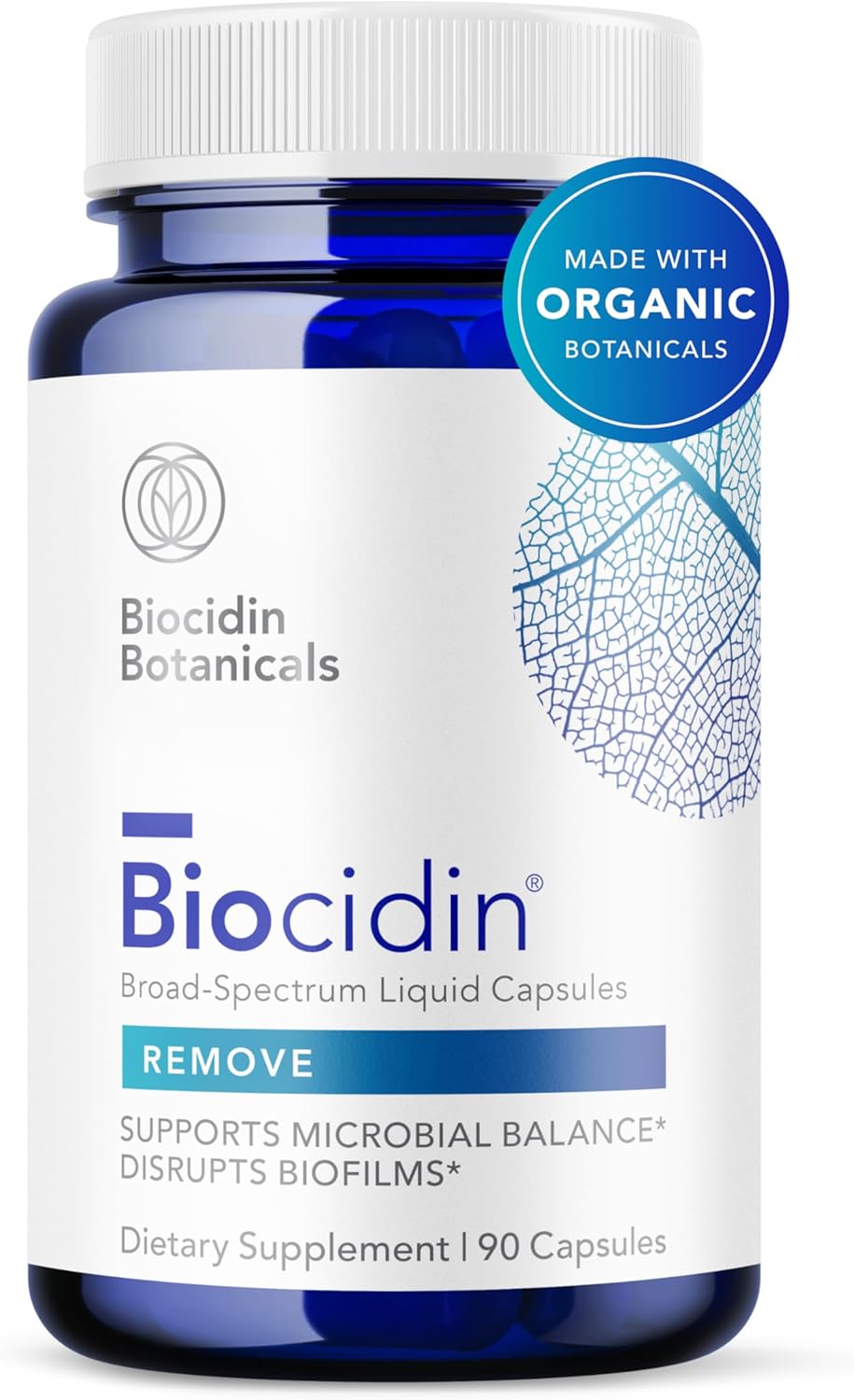 Biocidin Capsules - Biofilm Disruptor - Supports Gut Detox Cleanse, Healthy Microbial Balance, Immune Function & Gut Health - Professional-Grade Herbal Supplement With 18 Botanicals (90 Capsules)