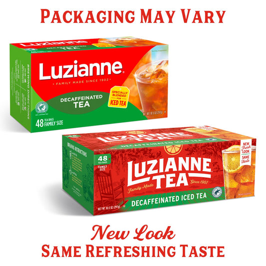 Luzianne Decaffeinated Iced Tea Bags, Family Size, 48 Count Box (Pack Of 1)