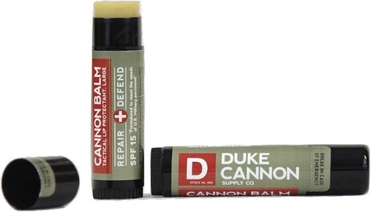 Duke Cannon Cannon Lip Balm 140° & Tactical Lip Protectant Bundle - Spf 30 & Spf 15, Blood Orange Mint & Fresh Mint Flavors, 2 Pack