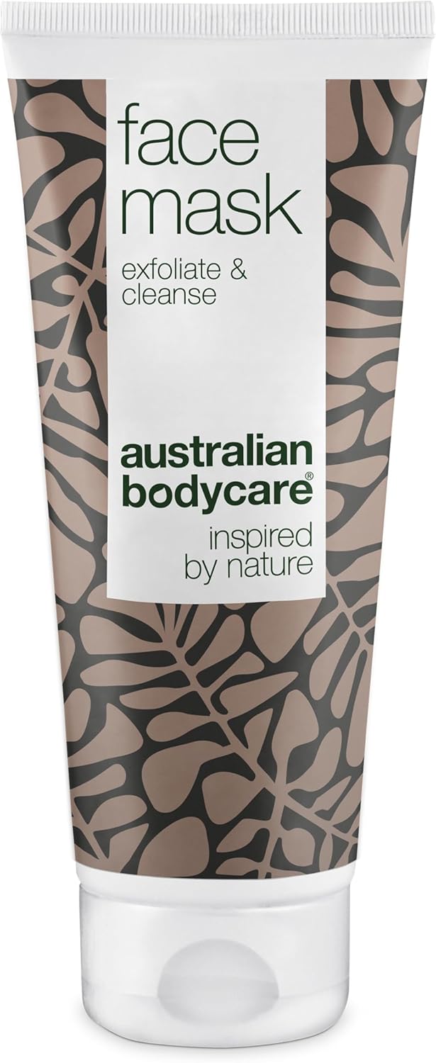 Australian Bodycare Face Mask 100Ml - Tea Tree Face Mask | Deep Pore Cleanser | Detox Clay Mask For Women & Mens Skincare | Blackhead & Pores Exfoliating & Antibacterial | Acne Friendly | Vegan