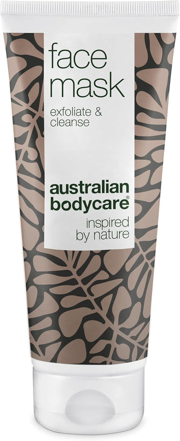 Australian Bodycare Face Mask 100Ml - Tea Tree Face Mask | Deep Pore Cleanser | Detox Clay Mask For Women & Mens Skincare | Blackhead & Pores Exfoliating & Antibacterial | Acne Friendly | Vegan