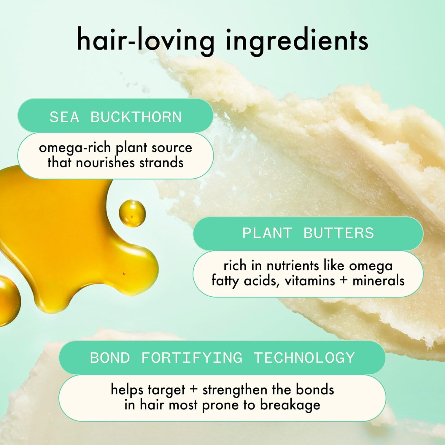 Amika The Kure Intense Strength Repair Hair Mask - Strengthening Hair Care For Dry, Damaged Strands - Rich Deep Conditioner Enriched With Bond Fortifying Technology To Help Reduce Breakage (250 Ml)
