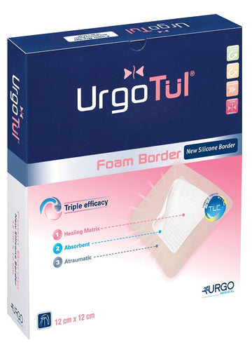 Urgo 550779 Bandages, Urgotül Foam Border Sacrum 20 Cm X 20 Cm (Pack Of 5)