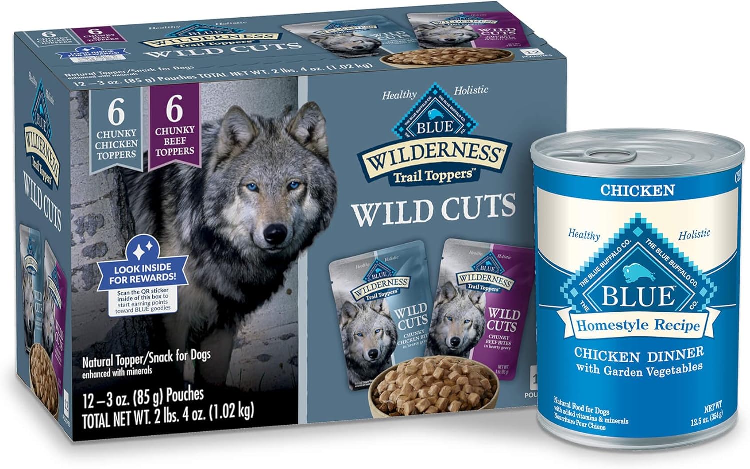 Blue Buffalo Natural Wet Dog Food Bundle, Chicken