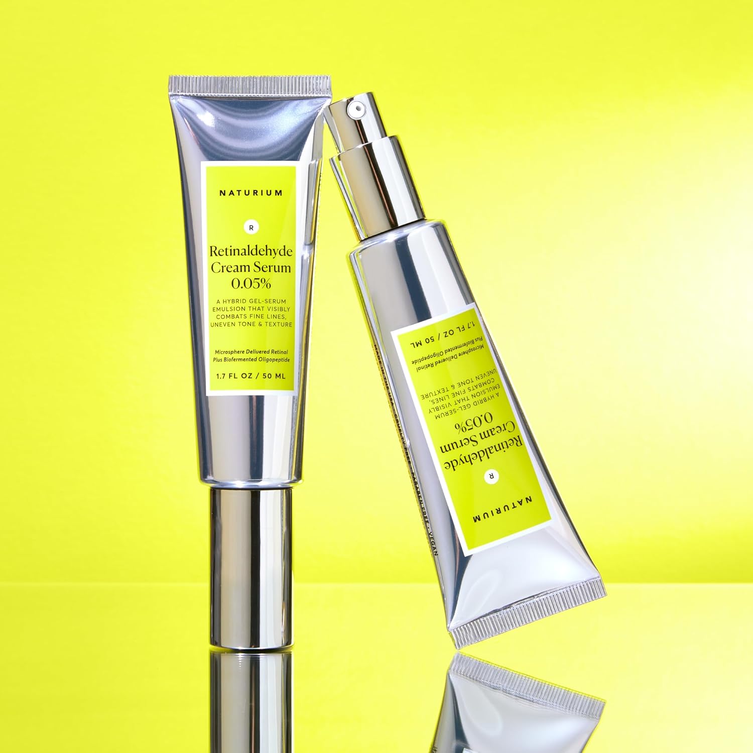 Naturium Retinaldehyde Cream Serum 0.10%, Advanced Smoothing Face & Skin Care| 1.7 Fl Oz / 50 Ml