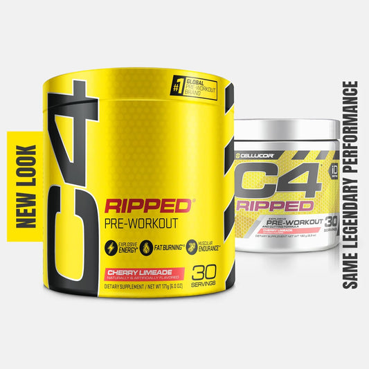 Cellucor C4 Ripped Pre Workout Powder Cherry Limeade | Creatine Free +