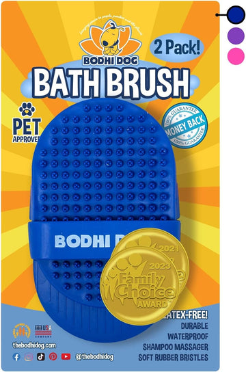 Bodhi Dog Grooming Brush | Pet Shower & Bath Supplies | Long & Short Hair Scrubber For Cats & Dogs