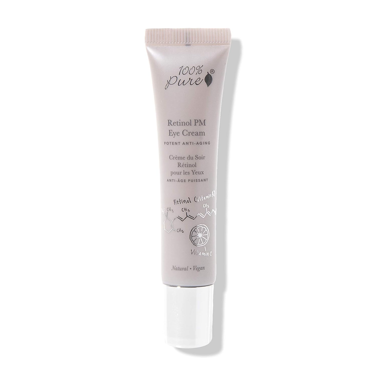 100% Pure Retinol Eye Pm Cream, Anti-Aging Eye Cream For Wrinkles, Pure Retinol Cream, Wrinkle Cream Promotes Collagen (0.5 Oz)