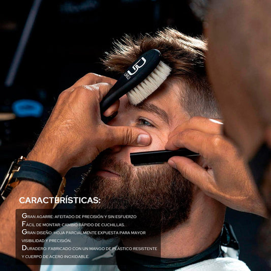 L3 Straight Razor Holder - Excellent Grip And Control - Precision Shaving Control - Level Three Straight Razor Holder (Orange) : Beauty & Personal Care