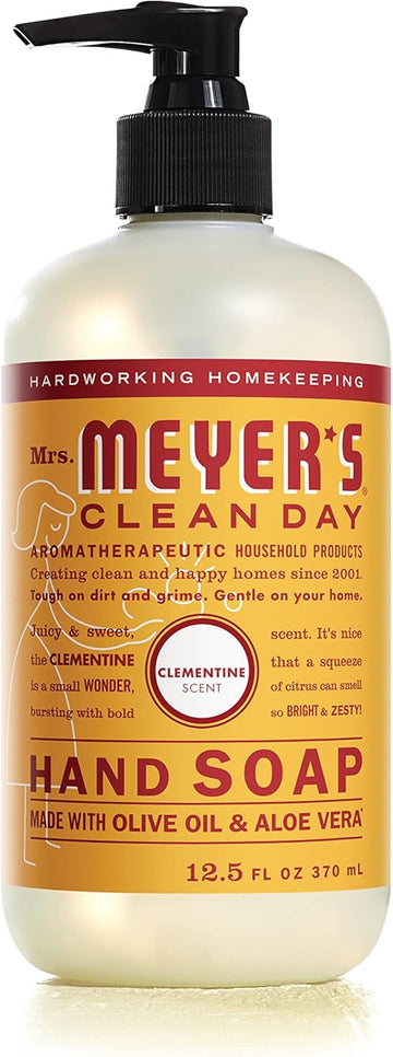 Mrs. Meyer'S Hand Soap, Made With Essential Oils, Biodegradable Formula, Clementine, 12.5 Fl. Oz