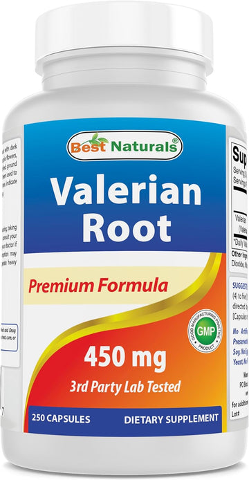 Best Naturals Valerian Root ,250 Capsules,450 mg