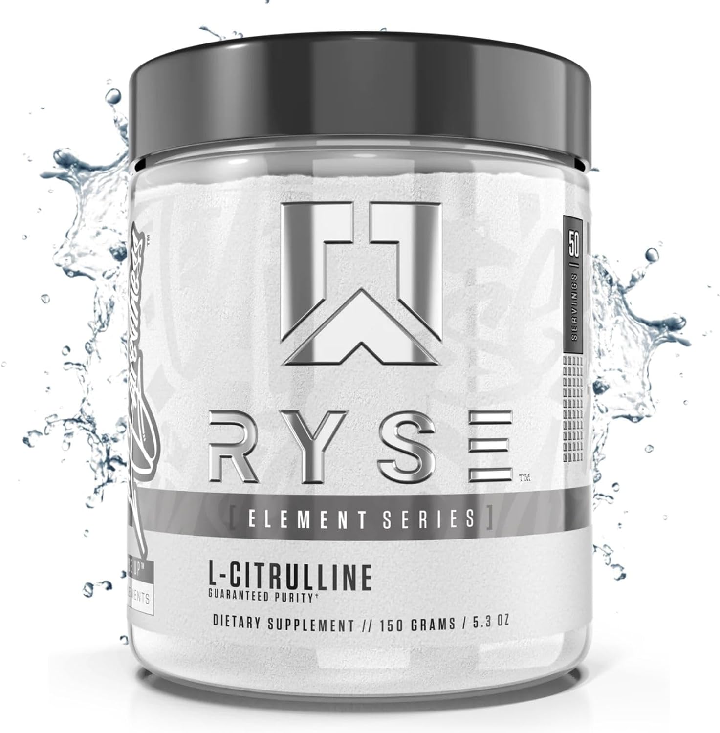 RYSE Up Supplements Element Series L-Citrulline Powder | Boost Nitric Oxide & Increase Vasodilation | for Pumps, Endurance, & Performance | 50 Servings