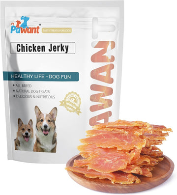 Chicken Jerky for Dogs Treats Training Snacks Dog Chew Treats Rawhide Free for Small and Large Dog 2lb/908g