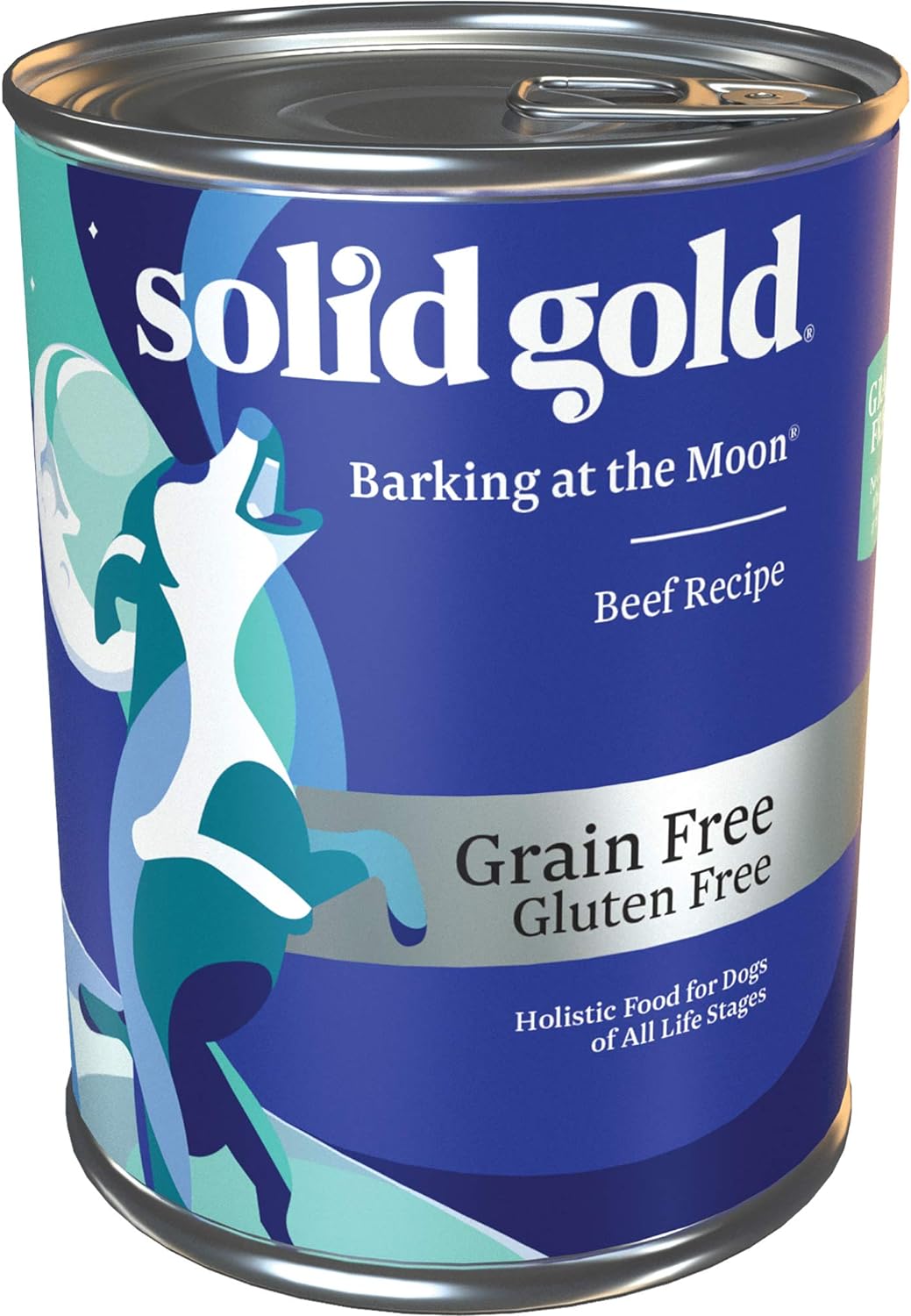 Solid Gold High Protein Wet Dog Food - Barking At The Moon Grain Free With Real Beef - 6Ct/13.2Oz Can…
