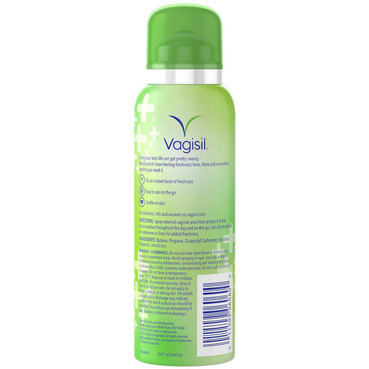 Vagisil Healthy Detox Freshening Spray for Feminine Hygiene, Gynecologist Tested, Paraben Free, Clean Cucumber Essence, 2.6 oz (Pack of 1)