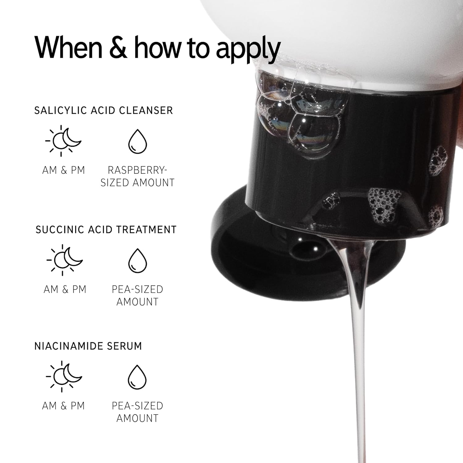 The Inkey List Acne Treatment Set – Salicylic Acid Cleanser, Niacinamide Serum & Succinic Acid Spot Treatment – Clears Acne, Breakouts & Blemishes – Skincare For Oily, Acne-Prone Skin : Beauty & Personal Care