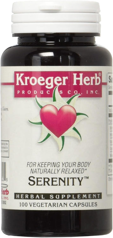 Kroeger Herb Serenity Vegetarian Capsules, 100 Count