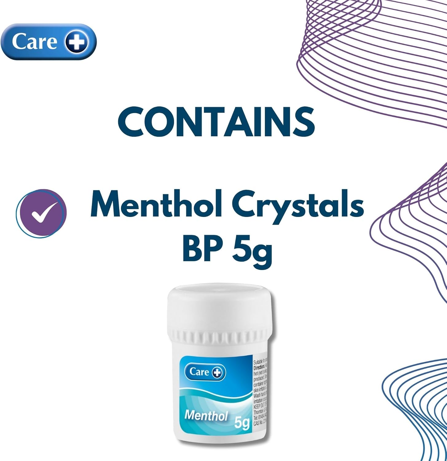 Care Menthol Crystals, Produces Powerful Menthol Vapour, Fast and Effective Relief, Unblock Nose and Relieve Congestion, Also Suitable for Aromatherapy, 5g Crystals : Amazon.co.uk: Health & Personal Care