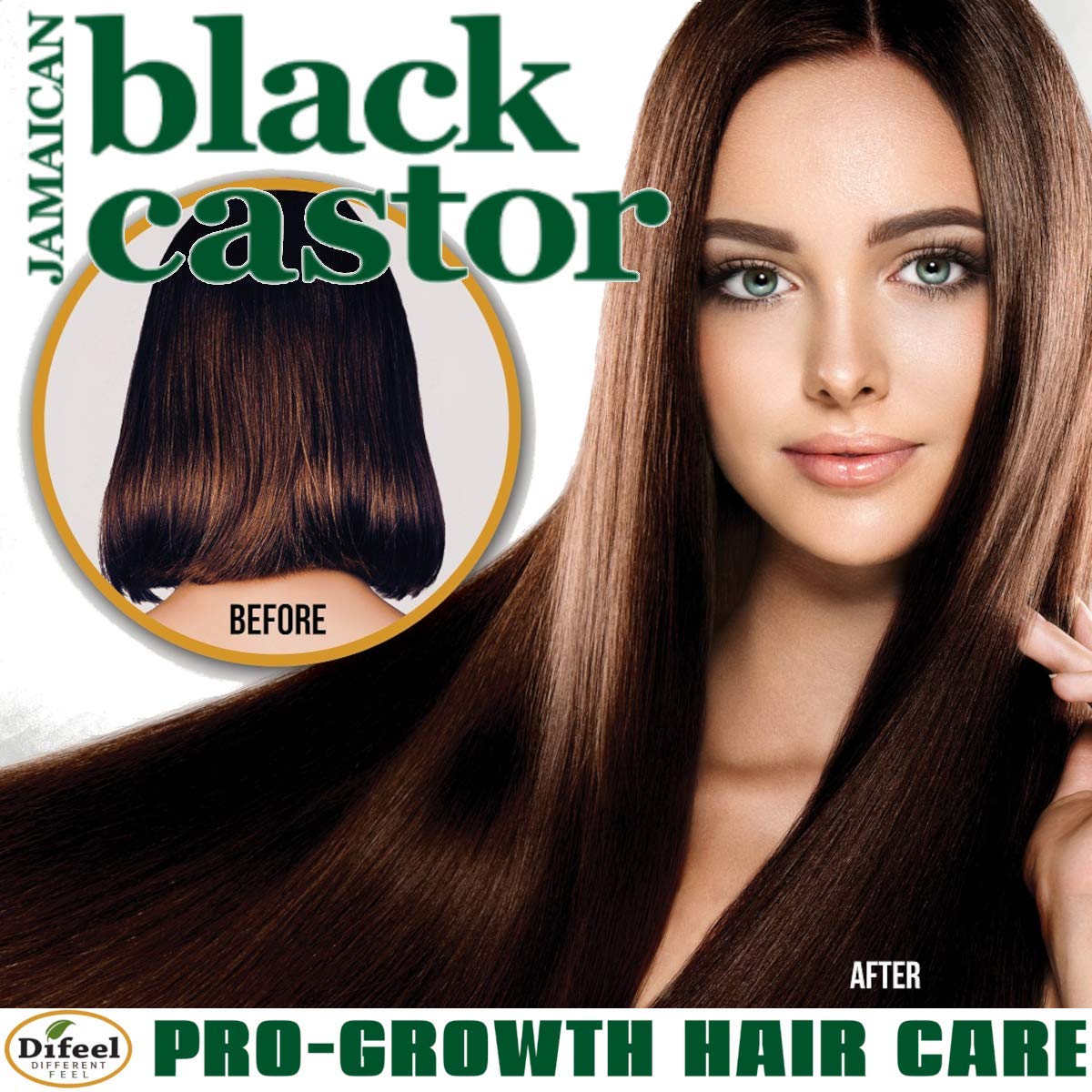 Difeel Superior Growth Jamaican Black Castor Shampoo & Conditioner Gift Set 4-PC Boxed Hair Care Collection : Beauty & Personal Care