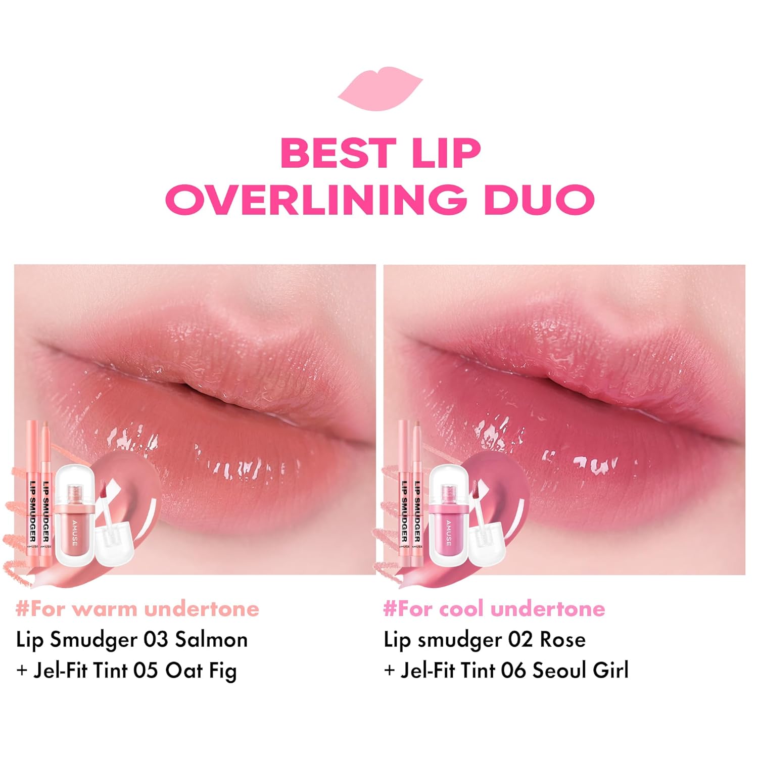 Amuse Seoul Lip Smudger 04 Hippie Girl | Dark Rose | Matte, Creamy, Soft, Velvety, Cruelty-Free, Lipcare, Long-Lasting, Multiuse, Vegan : Beauty & Personal Care