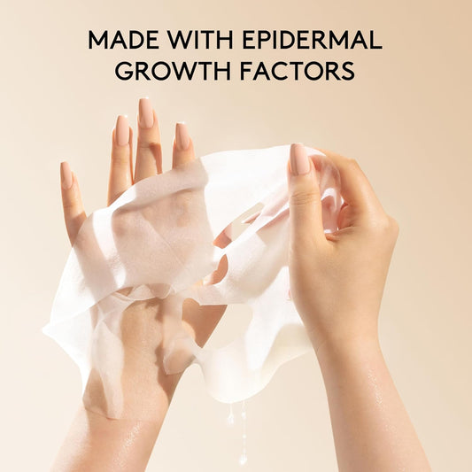 Joanna Vargas Twilight Face Mask - Hydrating Face Masks With Epidermal Growth Factor & Niacinamide - Soothing Facial Masks For Women - Repairing Sheet Mask For Enhanced Skin Barrier - Single Sheet