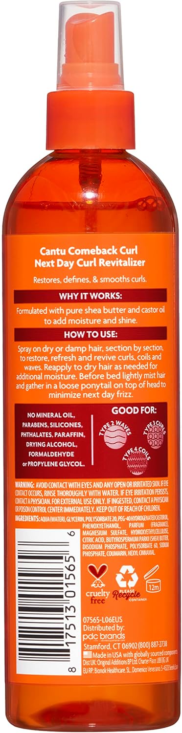 Cantu Comeback Curl Next Day Revitalizer 355Ml
