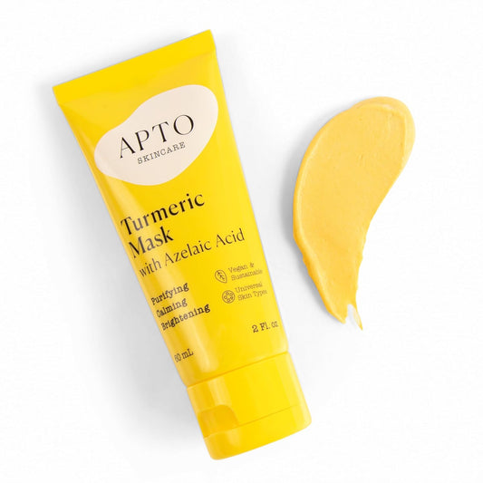 Turmeric Mask W/Azelaic Acid: Brightening, Exfoliating & Soothing Thick & Creamy Formula For A Glowing & More Even-Toned Complexion, 2 Oz