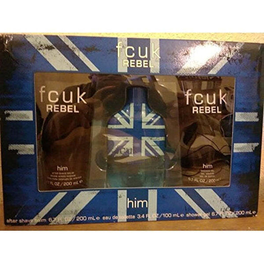 Fcuk Rebel For Him Gift Set 100Ml Edt