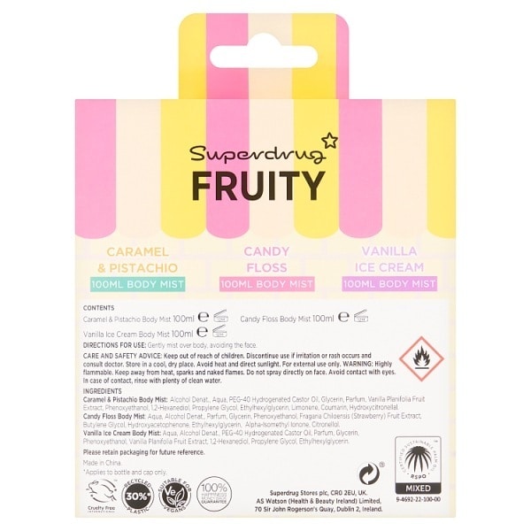 Fruity Mists Gift Set X3 100Ml