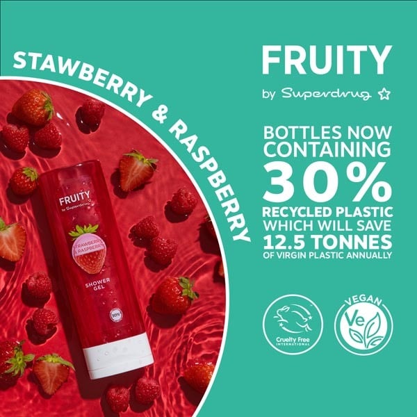 Fruity Strawberry & Raspberry Shower Gel 250Ml