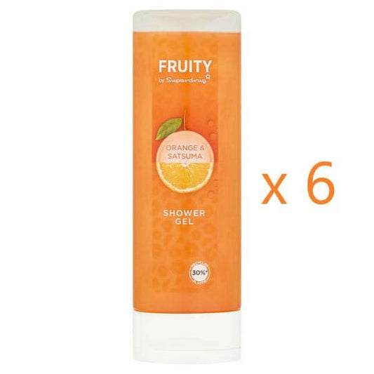 Fruity Orange And Satsuma Shower Gel 250Ml X6 Bundle
