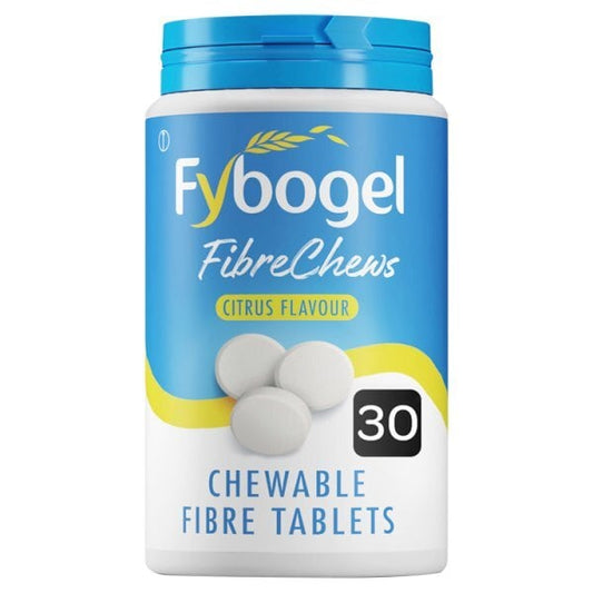 Fybogel Fibrechews Citrus Constipation Fibre 30 Tablets