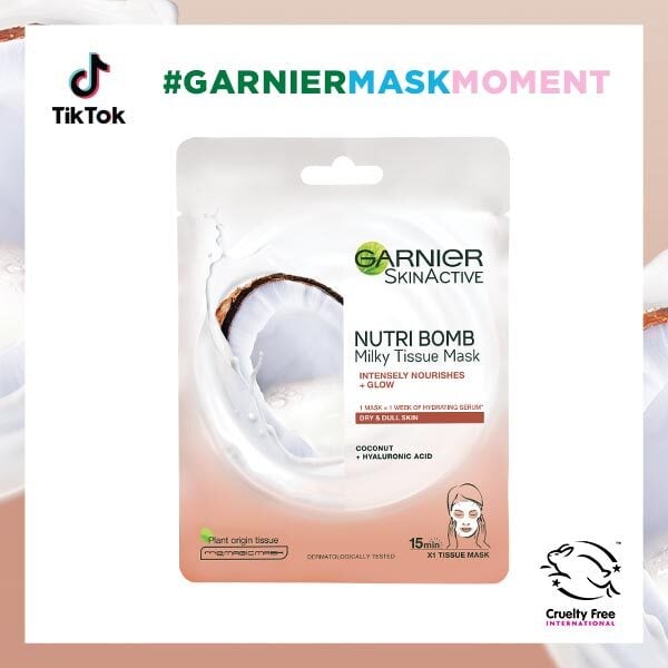 Garnier Nutri Bomb Coconut And Hyaluronic Acid Tissue Mask