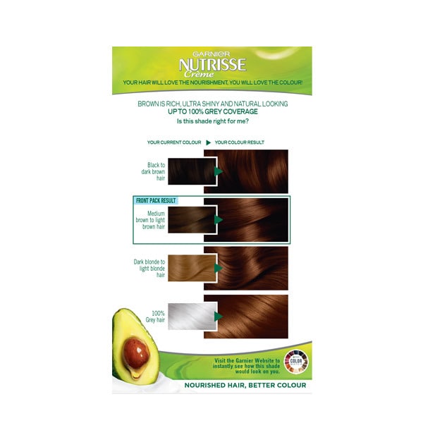 Garnier Nutrisse Permanent Hair Dye Dark Golden Brown 4.3