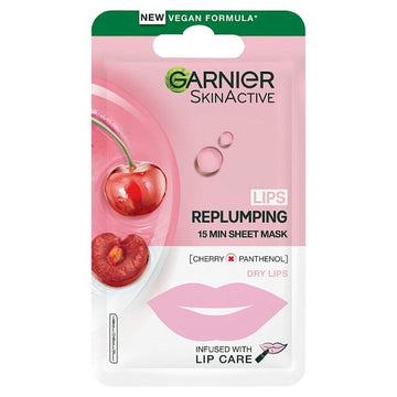 Garnier Moisture Bomb Lip Tissue Mask Cherry 5G