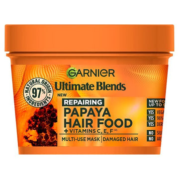 Garnier Ultimate Blends Hair Food Papaya Hair Mask 390Ml